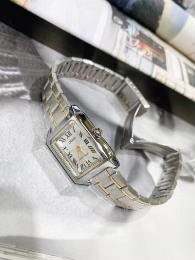 Orë dore Casio Collection LTP-V007SG-9BUDF, kuarc, çelik inox, argjend me ari