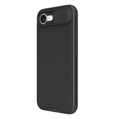 Футрола Nillkin CamShield Pro за iPhone 16e, со заштита за камера, MagSafe, црна