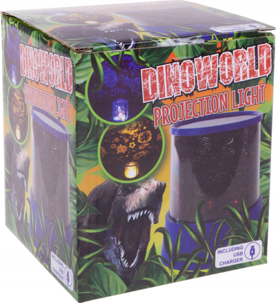 Lampë projektor Dinoworld Projection Light, 12cm, drita shumëngjyrëshe, jeshile