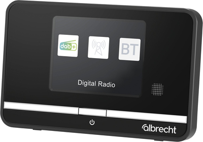 Radio tavoline Albrecht DR 521, DAB+ FM, Bluetooth AUX, e zezë