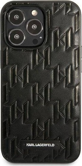 Mbështjellës telefoni Karl Lagerfeld KLHCP13LMNMP1K, për iPhone 13 Pro 6.1", hardcase, i zi