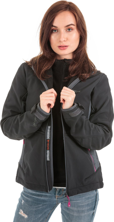 Xhaketë për femra Brugi 2NAX-X15 Nero Grigio, XL, e zezë