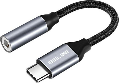 Adapter audio Beline USB C në Jack 3.5mm, DAC, gri