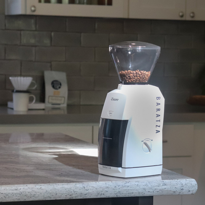 Grirës kafeje Baratza Encore, automatik, burr, i bardhë