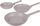 Set tiganësh Taupe Collection, 3 copë, veshje titani, taupe