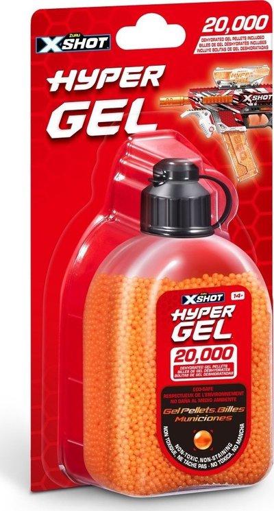 Mbushje pelleta geli XSHOT Hyper Gel 20000, jo toksike, portokalli