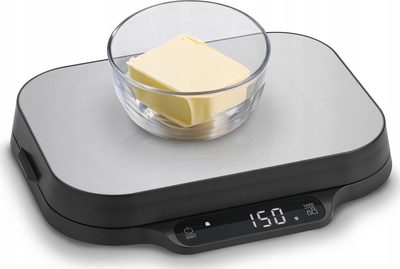 Peshore kuzhine CASO Kitchen Duo Scales, matje precize, dizajn modern, argjendtë