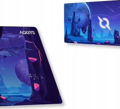 Mousepad AQIRYS Kraken Extra Large, sipërfaqe e madhe, antirrëshqitës, i zi