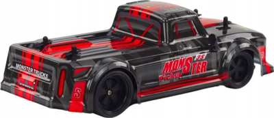 Makina me telekomandë Lean Toys Extreme Racing Car Pick-Up, shkalla 1:18, 2.4G, e zezë