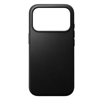 Maskë telefoni Nomad Modern Leather Case për iPhone 17 Pro, lëkurë, e zezë