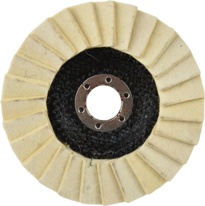 Дисковa четка за полирање од ламели, 125mm, бела