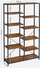 Raft dykatësh OSKAR Rustic Loft, 9 rafte, 100x30x170 cm, lis rustic me kornizë të zezë