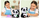 Lodër figurë Cobi Small Living Pets Panda, plastikë, për kalamaj