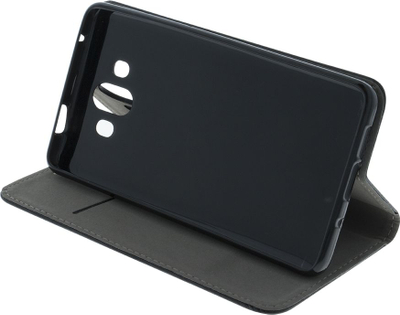 Mbështjellës magnetik TelForceOne Smart për Samsung A70, me stand, me xhep kartash, i zi