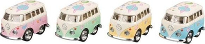 Mini furgon lodër Goki Metal Volkswagen, 5 cm