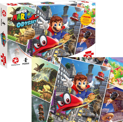 Puzzle Winning Moves Super Mario Odyssey, 48 x 34 cm, 500 elemente