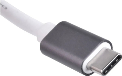 Adapter USB C Silverstone SST EP14C, USB 3.1 Gen1 në HDMI, 3x USB A 3.1 Gen1, gri