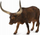 Figurinë lodër Collecta Ankole Watusi Cow, prej plastike, shumëngjyrëshe