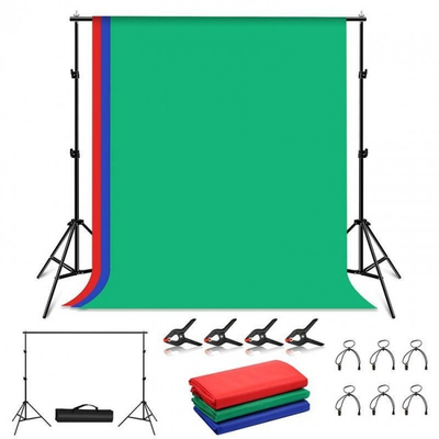 Set fotografik me ekran të gjelbër Puluz 2x2m