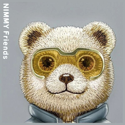 Mbulesë telefoni Nimmy Cool&amp;Cute 2.0 Bear për iPhone 15 Pro 6.1", silikoni, gri