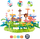 Lodër ndërtimi Woopie Montessori Magic Garden, 93 pjesë, XXL, shumëngjyrëshe