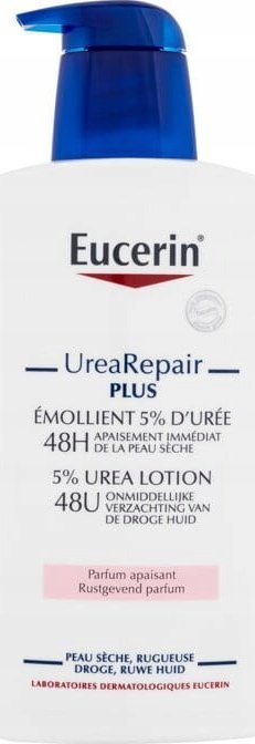 Locion trupi Eucerin UreaRepair Plus, 5% Urea, 400ml, i bardhë