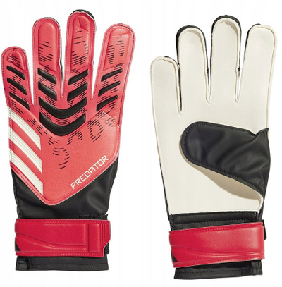 Doreza portieri adidas Predator GL TRN M JH3805, Soft Grip Pro, për fushë me bar natyral, të kuqe