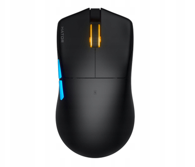 Maus lojërash Hator Pulsar 3 Pro, pa kabllo, i zi