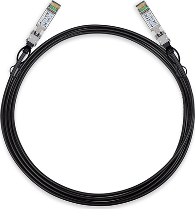 Мрежен кабел TP-Link TL-SM5220-3M, 3m, 10G SFP+, црн