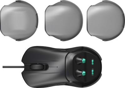 Гејминг глушец Nacon GM-500 E-SPORT, 6400 DPI, со кабел, црн