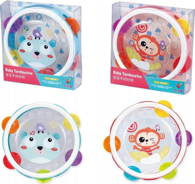 Lodër muzikore Trifox Tambourine MIX, daulle me zile për kalamaj, me ngjyra nga më të ndryshmet