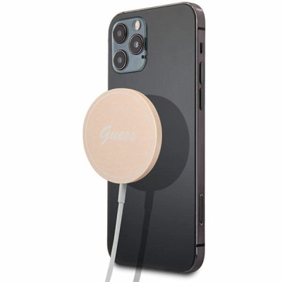 Karikues me induksion Guess GUCBMSLRD, 15W, MagSafe, ngjyrë gold