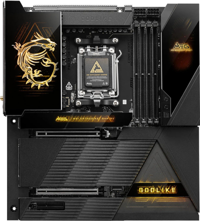 Pllakë mëmë MSI MEG X870E Godlike, AM5, DDR5, PCIe 5.0, e zezë