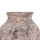 Vazo dekorative tavoline Vermo HM4395, terrakotë, 17x19cm, gri