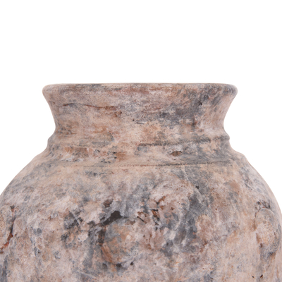 Vazo dekorative tavoline Vermo HM4395, terrakotë, 17x19cm, gri