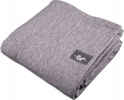 Shall për mbajt beben Babywearing Sling, 500x60 cm, pambuk organik, gri