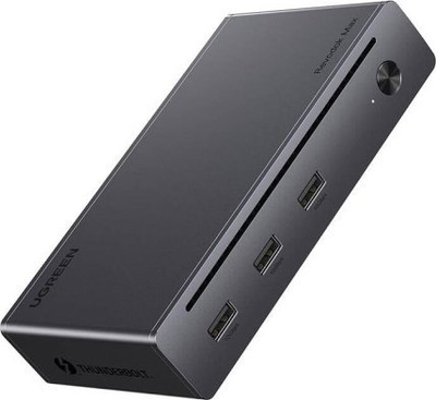 Docking station Ugreen 4x Thunderbolt 4, 3x USB, RJ45, 140W, gri