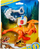 Lodër figurë Imaginext Jurassic World Atrociraptor Tiger, që lëviz me nyje, me harness, portokalli