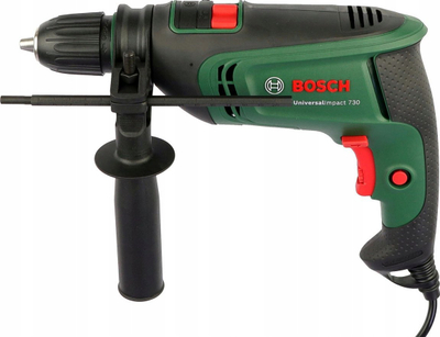 Makineri goditëse Bosch, 730W, mandrinë pa çelës, jeshile