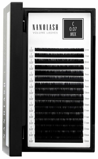 Qerpikë të rremë Nanolash Volume Lashes 007 C, 6–13 mm, 1 copë