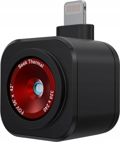 Kamerë termike Seek Thermal Nano 300, 320x240, 25Hz, Lightning për iPhone, e zezë