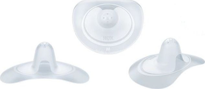 Mburoja gjiri NUK Silicone, L, 2 copë, transparente