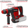 Çekiç demolues Einhell Professional TP-DH 18/4 Li BL, SDS Plus, pa kabllo 18V, pa bateri, me kuti, i kuq