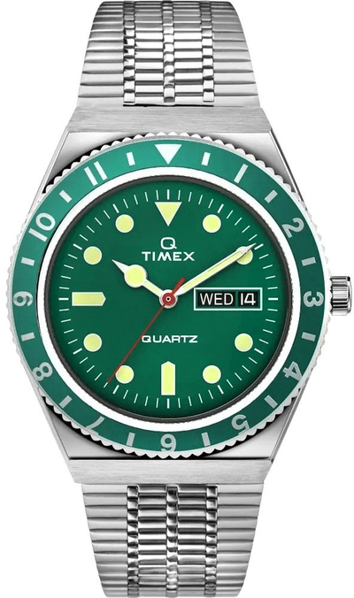 Ora dore Timex Q Reissue TW2U61700, 38mm, çelik inoks, argjend