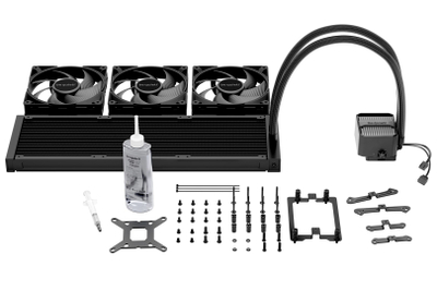 Ftohës uji për procesor Be Quiet Silent Loop 3 420mm, AIO, 3x 140mm, i zi