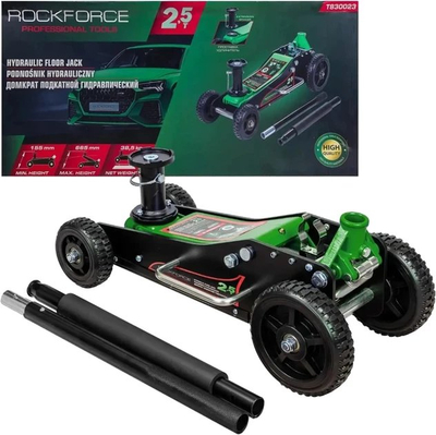 Trap hidraulik Rockforce 2.5t, lartësi 155–665 mm, i kuq
