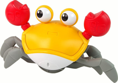 Lodra gaforre interaktive Moving Crab, me zëra, portokalli