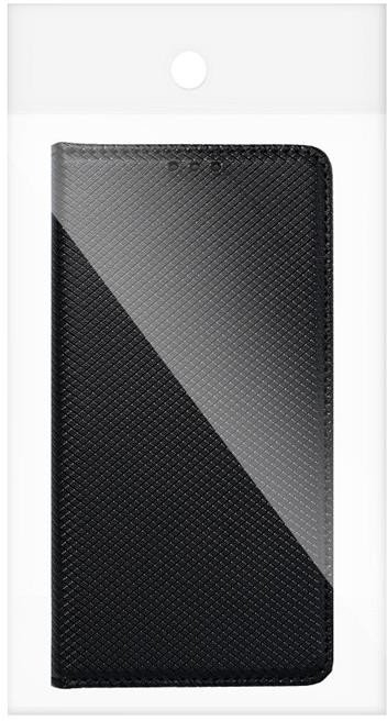 Футрола Smart Case Book за iPhone 16e SE 4 2025, со магнет, со џеб за картички, црна