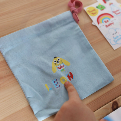 Set kreativ për kalamaj Woopie Magic Bag, mbi 109 ngjitëse, me çantë, blu