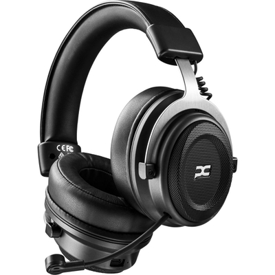 Слушалки за гејминг PowerColor ALPHYN AH10, безжични 2.4GHz, 30 часа батерија, црни
